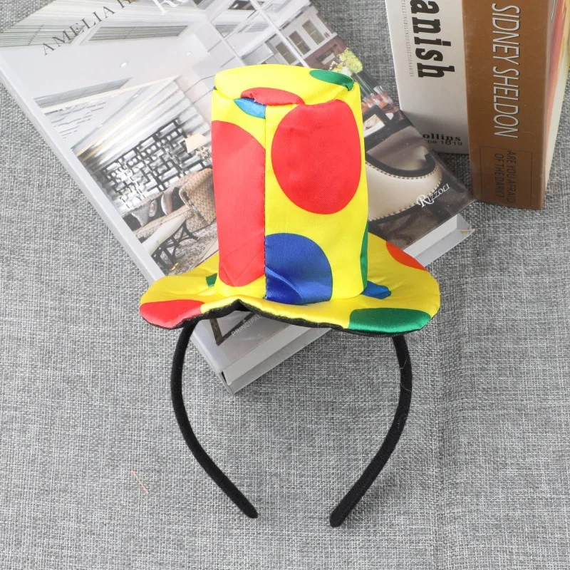 Unisex Adult Children's Clown Costume Props Extra Large Bow Tie Headgear Accessories for Ball Parties Halloween Dress Up costume image 4