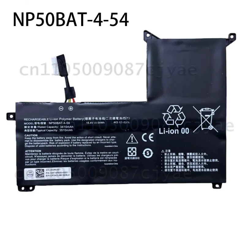 For Colorful X17 AT22 X15 XS22 X15 AT 22 Laptop Replacement Battery NP50BAT‑4‑54