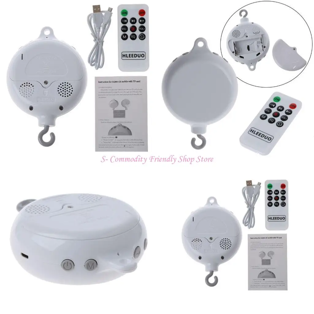 85ae telecomando Crib USB Rattle per passeggino 35 Canzoni Baschetta musicale Mobili Baby Birthbor Birthday Regalo