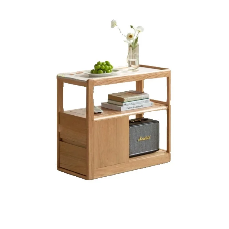 북유럽 스타일 나무 사이드 테이블 이미지