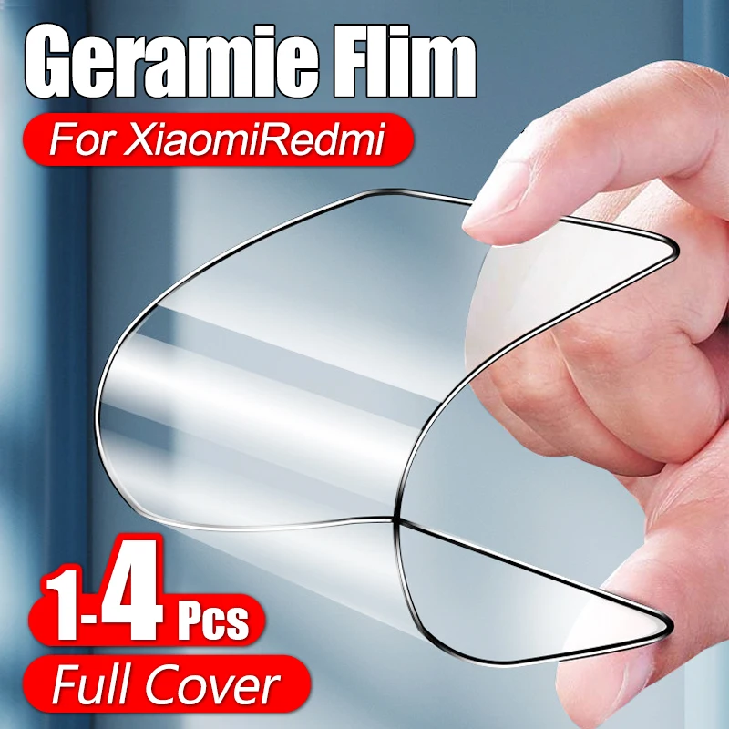 1-4 Pcs Full Cover Screen Protector Ceramic Film For Xiaomi 14 13 Ultra 13T 12T Pro Plus Redmi Note 13 12 11 Pro Protection Film