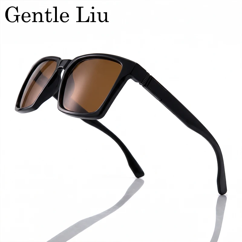 Polarized Punk Square Sport Sunglasses Men 2026 Luxury Brand Classic Thick Frame Sun Glasses Male Outdoor Driving Eyewear UV400