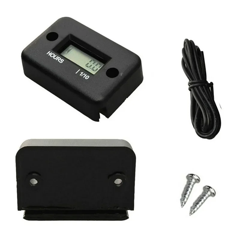 Motorcycle Digital Hour Meter LCD Counter Instruments Clocks Snowmobile Gasoline Boat Generator Bike Car Accessories For ATV