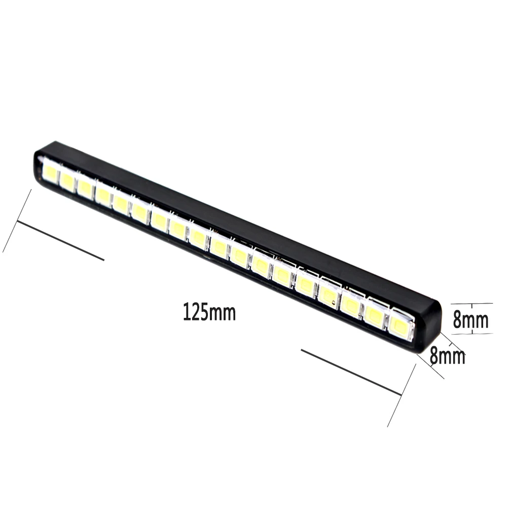 2 Pieces 18 LEDs Auto Daylight DRL Car Daytime Running Lights Car daytime LED light Super Bright Waterproof Universal