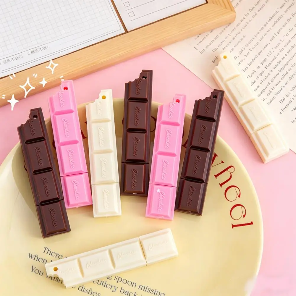Chocolate Shape Ballpoint Pen with Hanging Hole Portable 0.5mm Smooth Writing Ink-Free Smudge-Free Pen Creative Students Gift 97