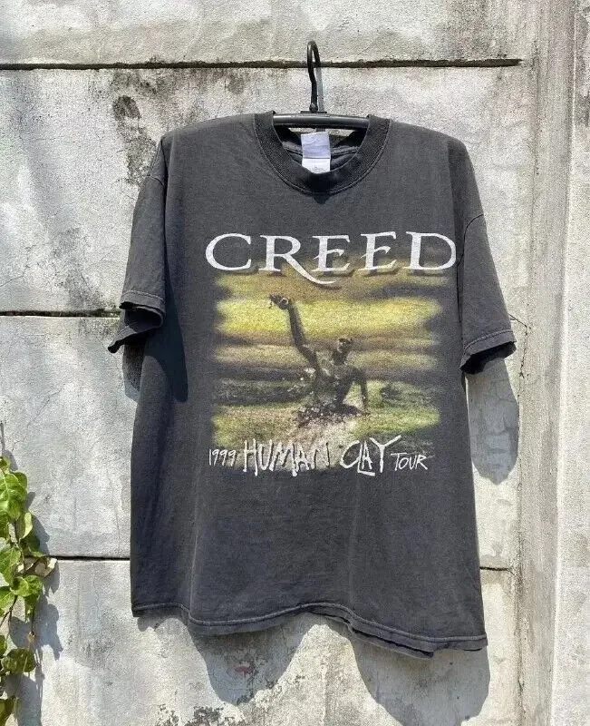 Creed 1999 Band Human Clay Tour Black Short Sleeve Unisex Tshirt S-5XL