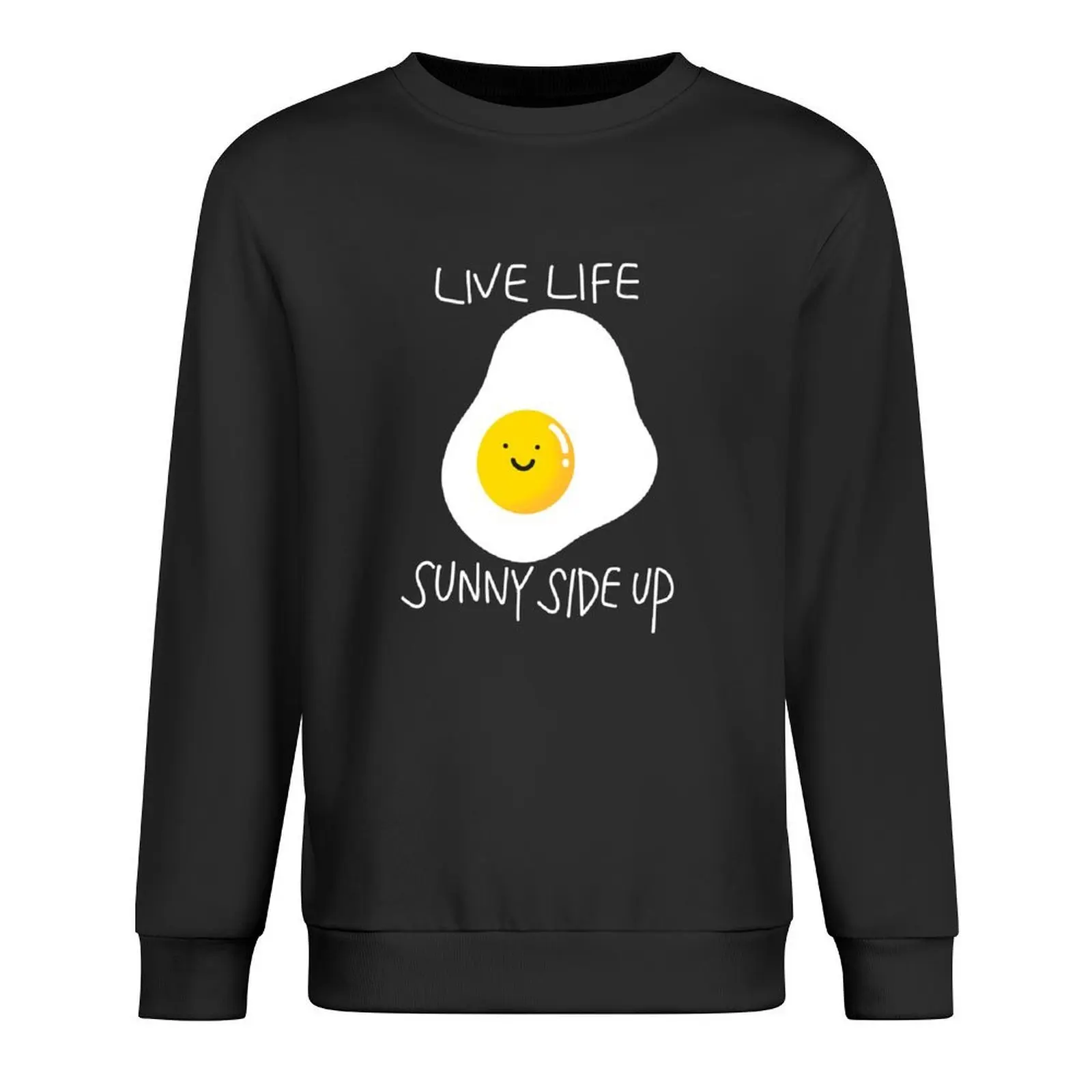 

Live life sunny side up Pullover clothes for men korean autumn clothes men's sweat-shirt mens clothing sweatshirts for men
