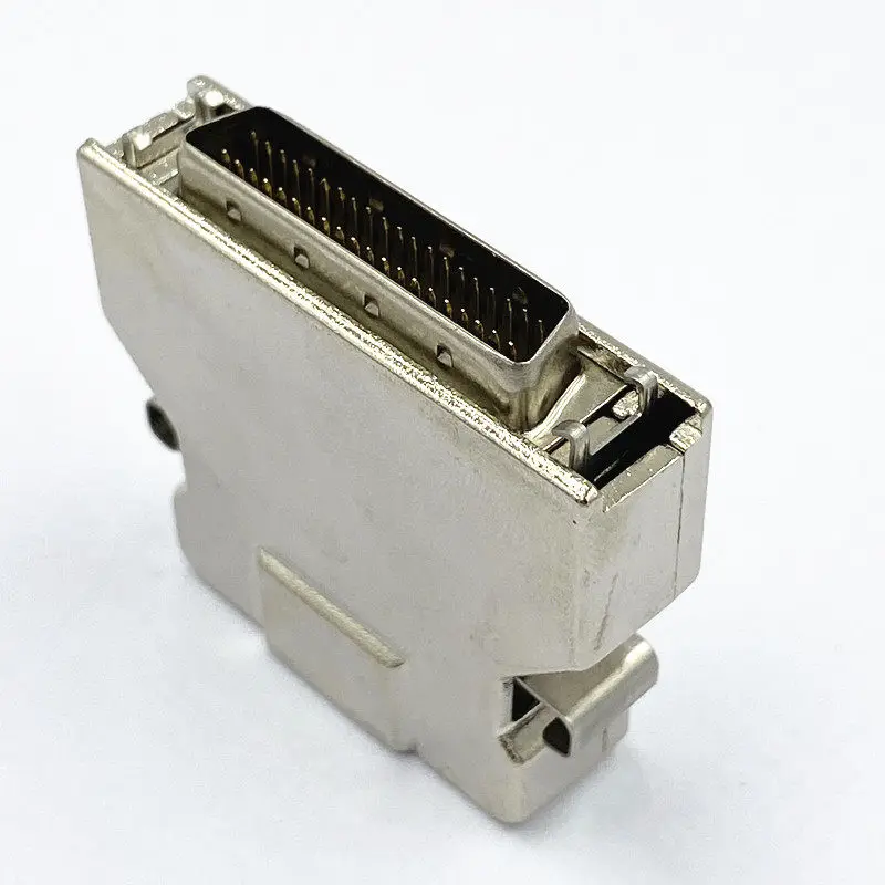1PCS FMD40M-AL SCSI Connector Iron Shell HPDB40-pin Crimp Male Header Piercing Cable Plug