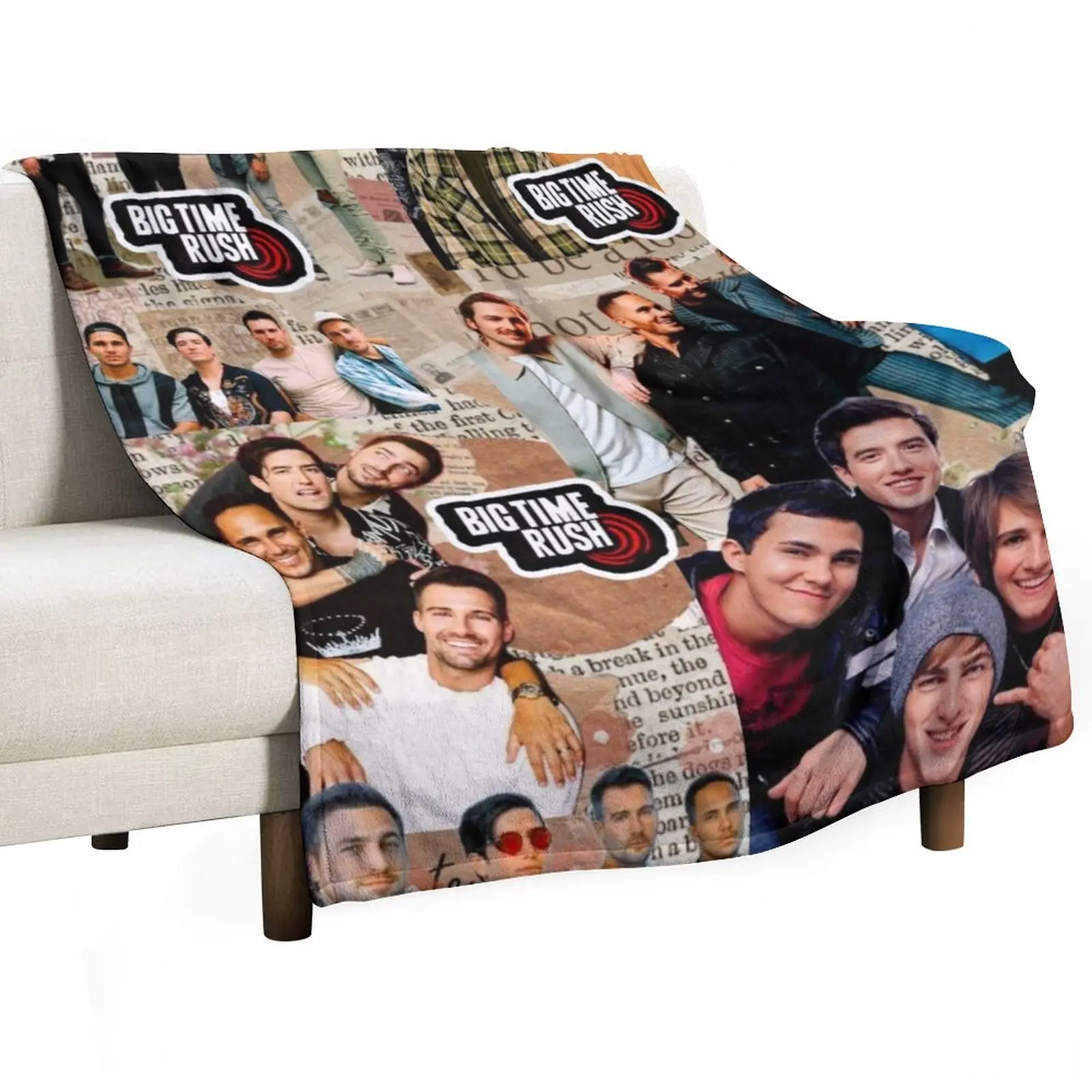 Big Time Rush Eras Tour Throw Blanket valentine gift ideas Decorative Sofas Blankets