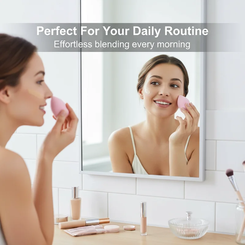 14 個メイクスポンジ化粧ブレンダー美容卵ファンデーションスポンジパフパウダーパフメイクアップアクセサリー女性メイクツール