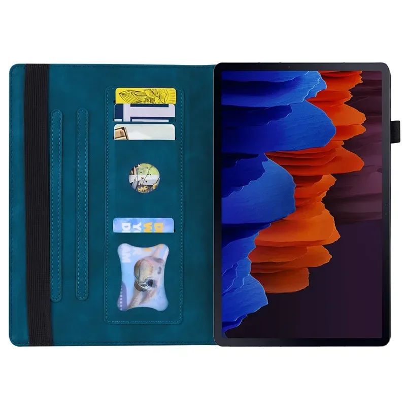 Portafoglio aziendale Funda per Samsung Galaxy Tab S7 S8 Plus S9 FE S10 Ultra 11 12.4 14.6 custodia Flip Book Cover con guscio posteriore in TPU