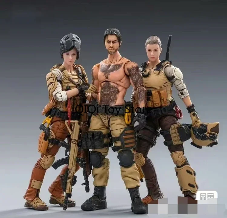 Em estoque JOYTOY Dark Source 3,75 polegadas Wild Dust Hunter Trio Wild Dust Squad, Wild Hunter, 1/18, Soldado