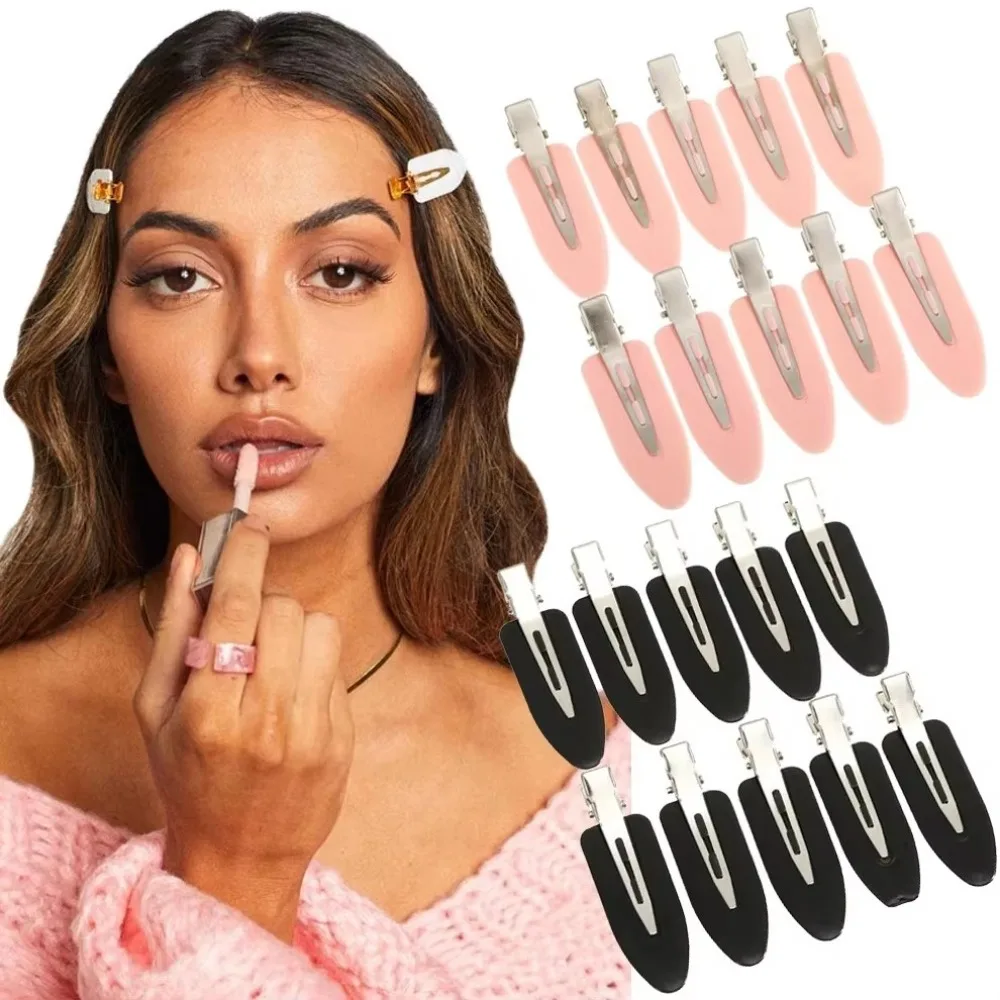 10pcs/set New No Bend Seamless Basic Hair Clips Side Bangs Barrette Makeup Washing Face Accessories Women Girls Styling Hairpins