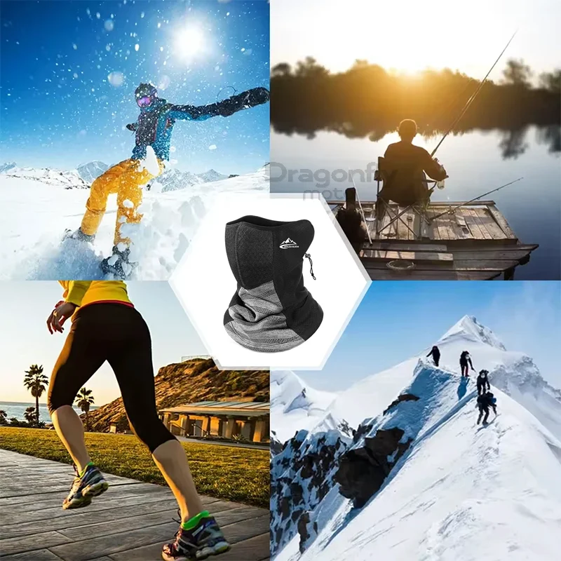 Motorcycle Thermal Face Bandana Mask Cover Neck Warmer Gaiter Winter For KTM 390 790 1050 1090 1190 890 ADVENTURE ADV 1290 Super 6