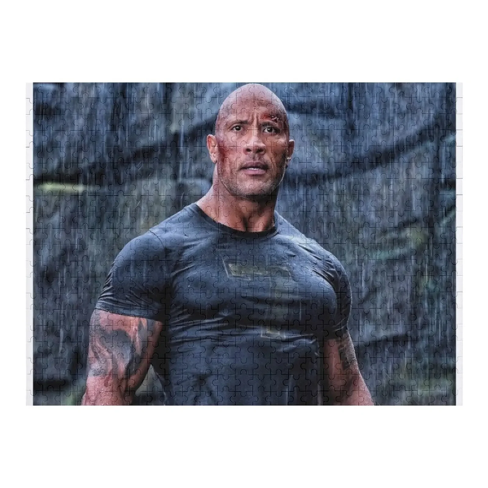 

dwayne johnson Jigsaw Puzzle Custom Name Child Toy Jigsaw Pieces Adults Puzzle