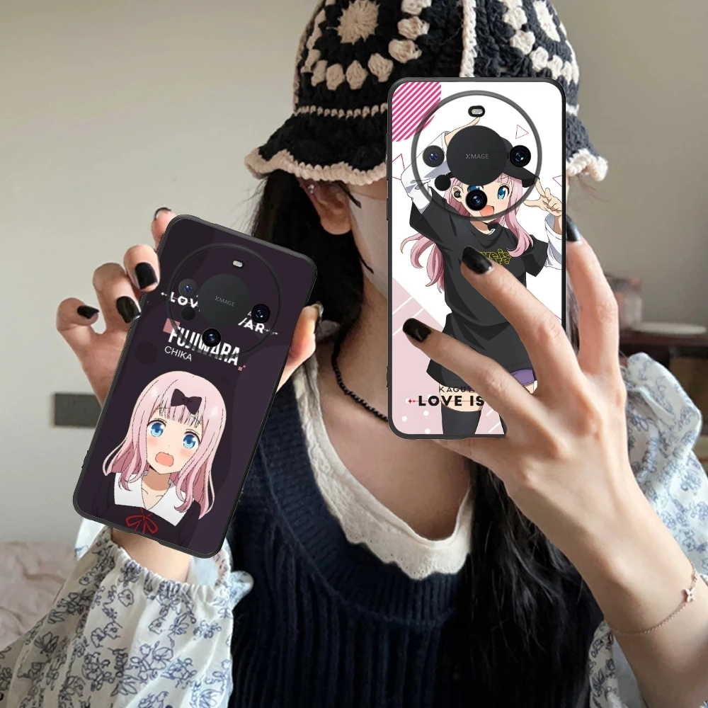 Kaguya Sama Chika Mobile Cell Phone Case for Huawei Mate 60 50 40 30 20 10 Pro Plus Lite E 5G Black Soft Phone Cover Shell