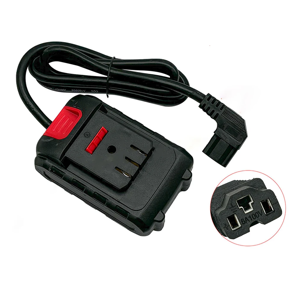 1pc Lithium Battery Tool Adapter Power Cord For Power Tool Battery Connect Lithium Lawn Mower Angle Grinder Accessories