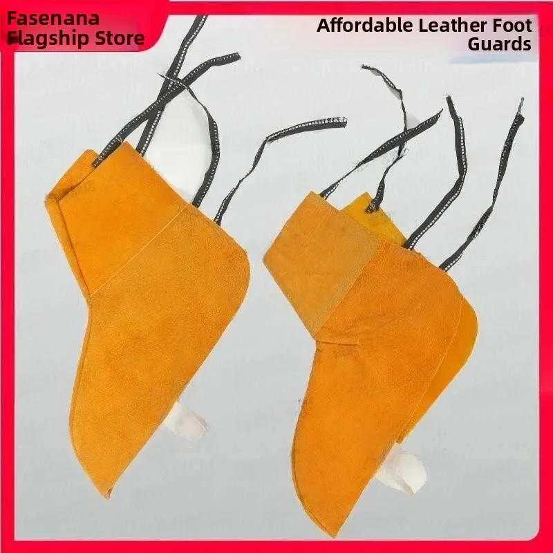 

Leather Welding Shoe Covers Full Foot Protection Legs Shield Anti-Scalding Welder Boot Covers Safety Protection Gear