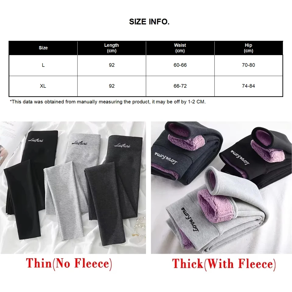 Fleece Lined Leggings Warm Thick Tights Thermal Pants Pantyhose Long Johns Bottom Fluffy Leg Warmers for Winter image 6