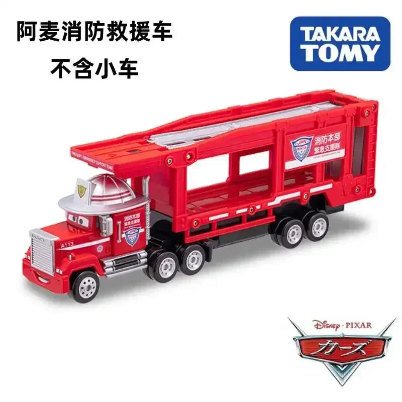 Takara Tomy Cars Tomica Carrier de rescate, coche Mac, juguetes de aleación, vehículo de Motor, modelo de Metal fundido a presión, juguetes de regalo de Navidad para niños