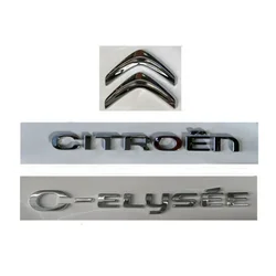 ABS Car Styling Rear Trunk Badge Decal Accessories for Citroen C-ELYSEE Emblem Sticker Automobile Modification Decoration