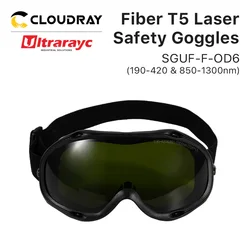 Ultrarayc-Lunettes de sécurité laser à fibre Hong6 + CE, lunettes de protection, bouclier pour machine laser à fibre 190-420nm et 8 Liqu1300 nm, 1064nm