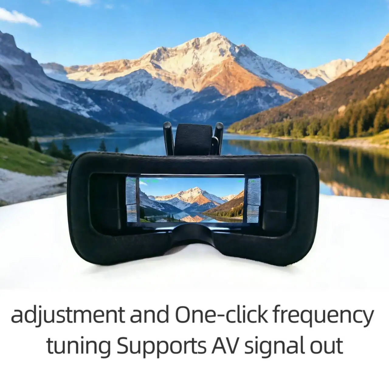 SLONWAKE 5.8G Analog VTX Transmission Camera All-in-One 200mW Power,WIth a FPV 3inch Receiving Glasses FPV RC Model Racing Drone view 6