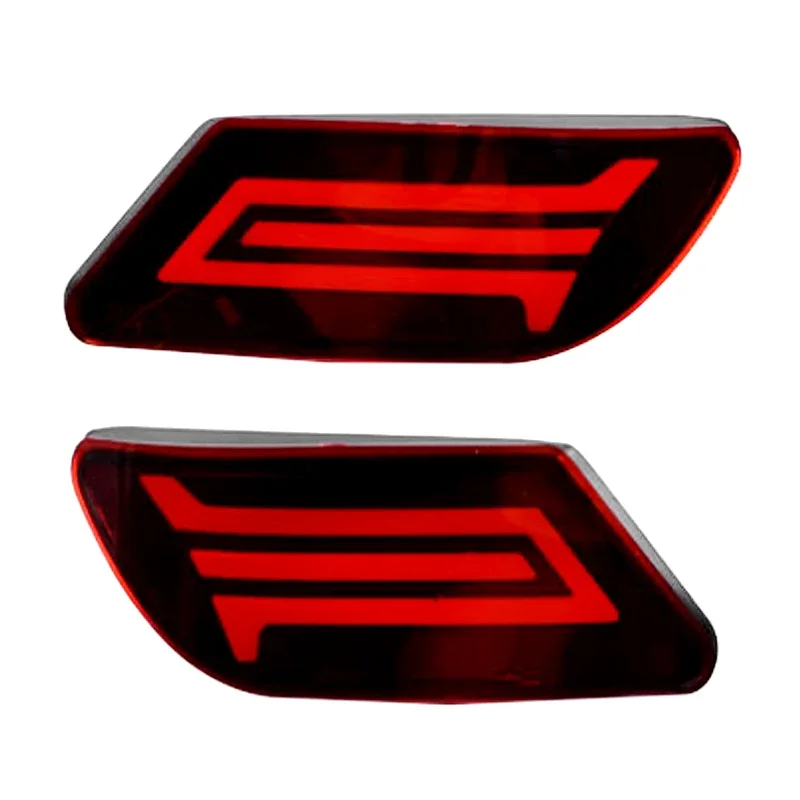 1 Pair Car LED Rear Bumper Lights Fit for Nissan Sylphy 2016 2017 2018 Multifunction Automobile Turn Signal Lamp Fog Lights