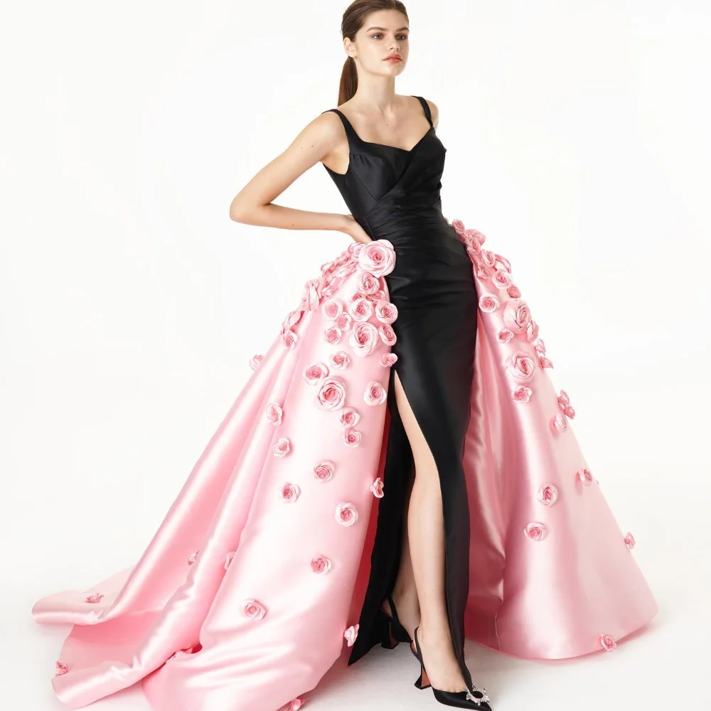 

Serendipity 2024 فساتين السهرة Evening Dress Arabia Elegant Rose Trumpet Spaghtti Strap Cocktail Prom Gown For Sexy Women