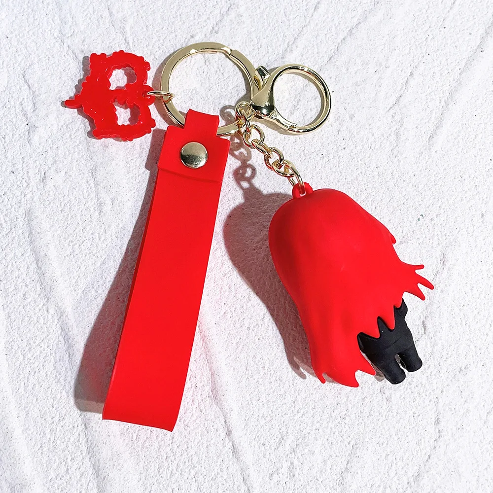 Porte-clés en silicone avec pendentif beurre Karol G pour hommes et femmes, porte-clés de voiture, porte-clés JOKeyring, ornement de sac de téléphone, bijoux de dessin animé, cadeaux GérGifts