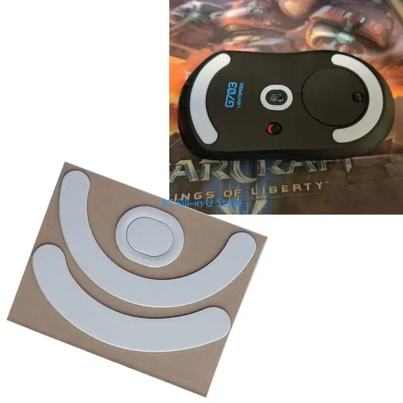 G8TA Gaming Mouse Skates Изогнутая круглая края наклейка на мыши для мышей G403 G603 G703 мышей против скольжения