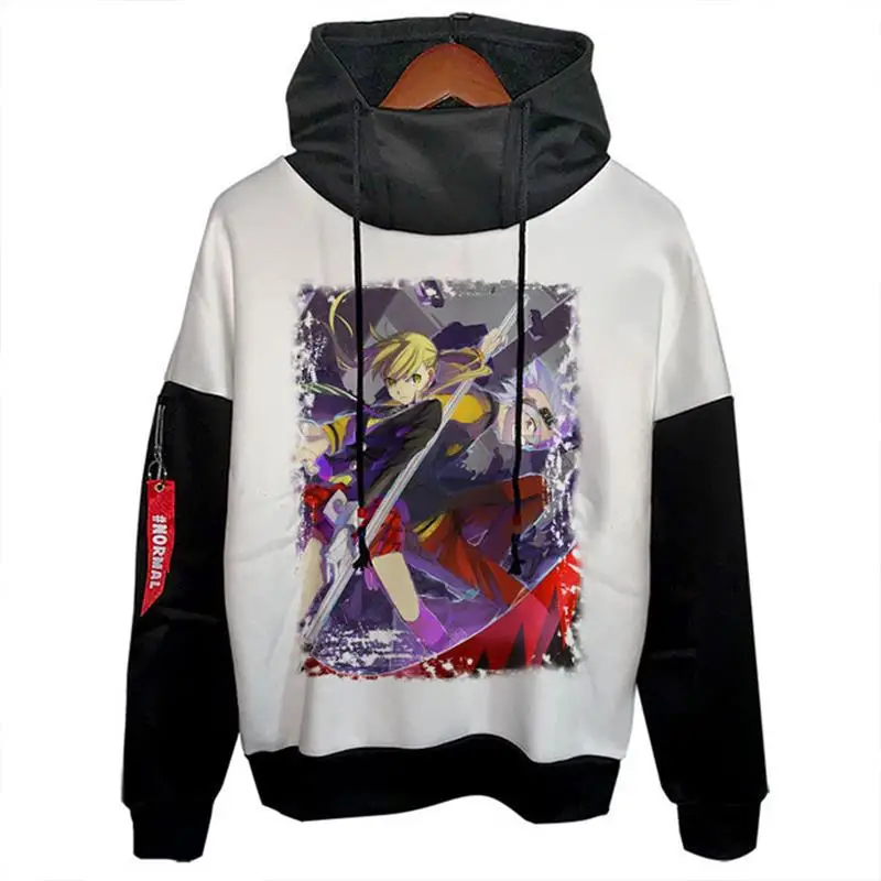 

Новая модная флисовая толстовка с капюшоном Soul Eater Maja, повседневная унисекс-толстовка из полиэфирного волокна с принтом для трансграничной торговли