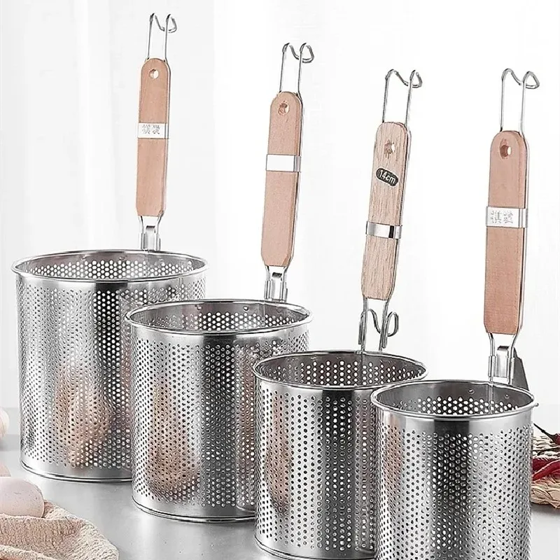 304 Stainless Steel Colander Spicy Hot Pot Filter Screen, Boiled Noodle Soup, Powder Fence, Hot Vegetable Basket, Big Strainer
