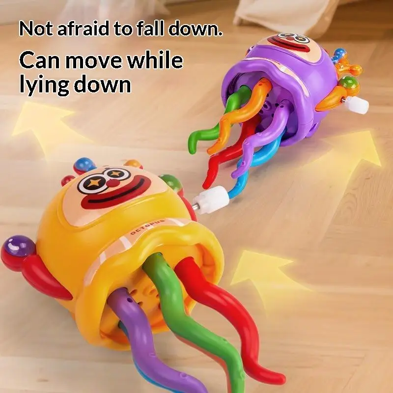 Wind Up Dancing Octopus Toy With Cute Cartoon Face And Colorful Tentacles Perfect For Toddlers Kids Birthday Gifts Daily Play