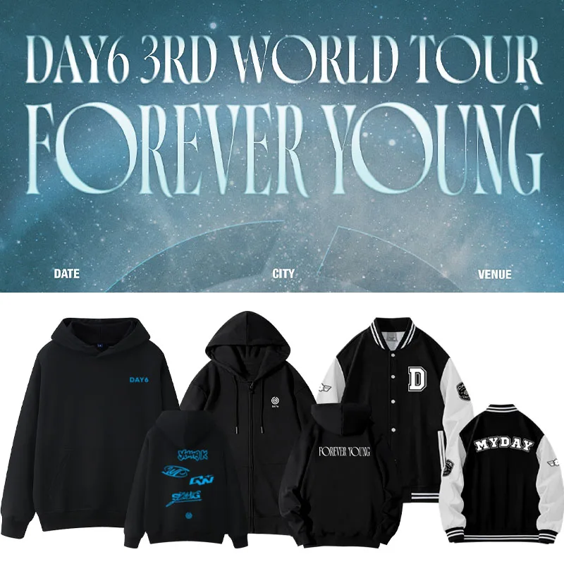 

Day6 World Tour Concert Forever Young Весна Осень Fce Толстовка с капюшоном Женский повседневный удобный хлопковый пуловер