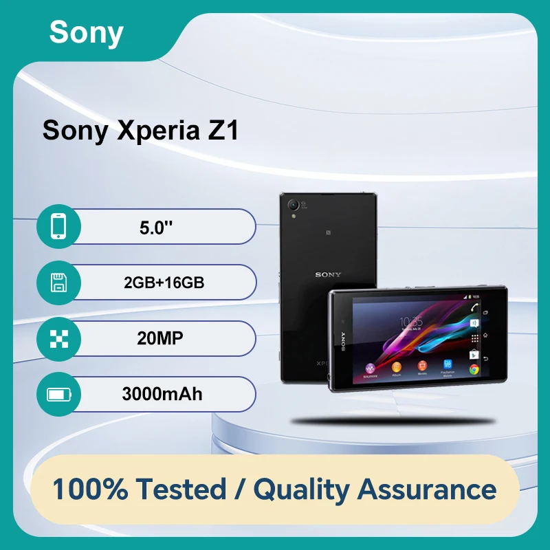 سوني اريكسون Z1 4G C6903/C6902 NFC بلوتوث 16 جيجابايت 2 جيجابايت رام 5.0 بوصة 20 ميجابكسل أندرويد 4.2 3000 مللي أمبير