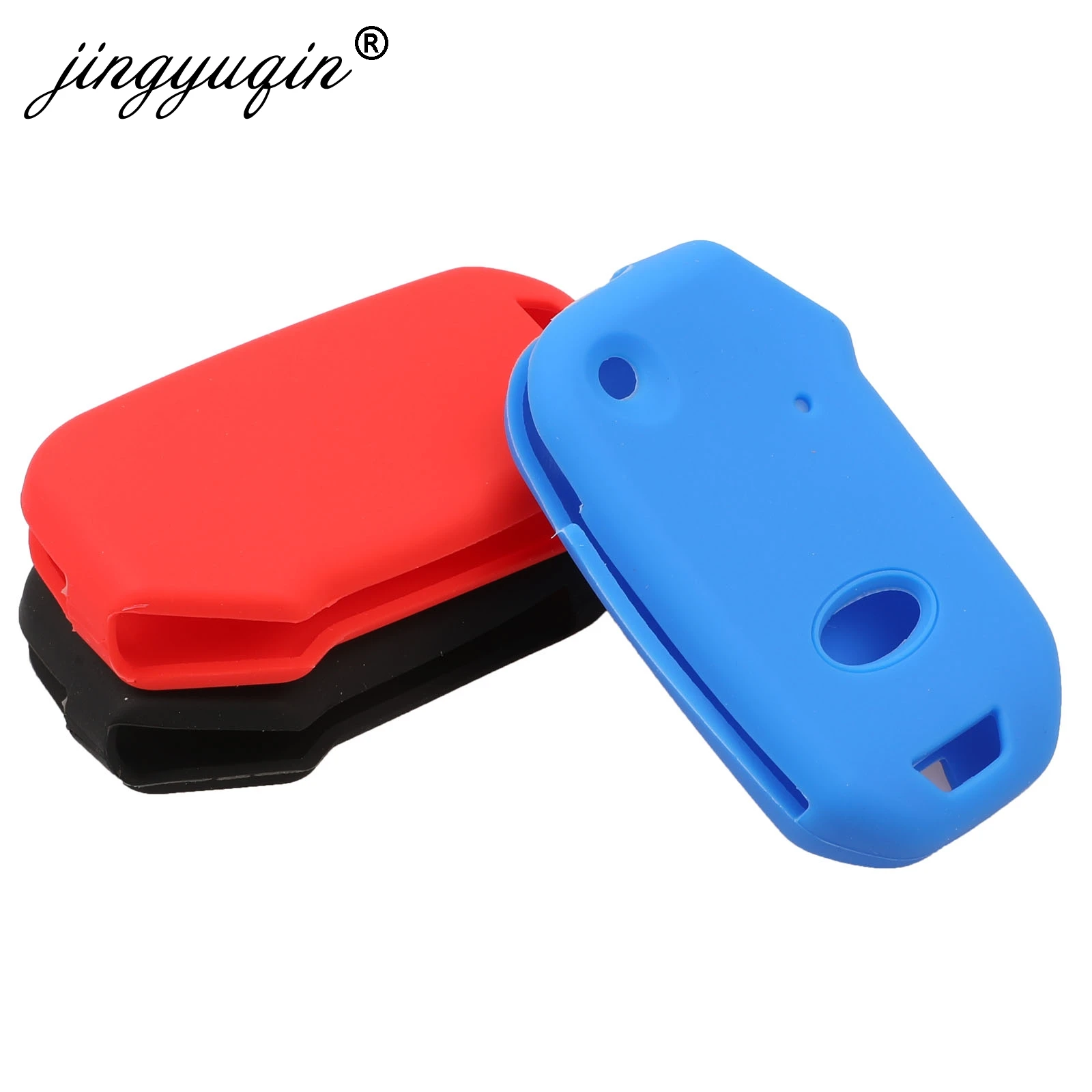 jingyuqin Remote Flip Key Case For Kia Sportage Ceed Sorento Cerato Forte Silicone Fob Cover Skin Rubber Holder 2017 2018 2019