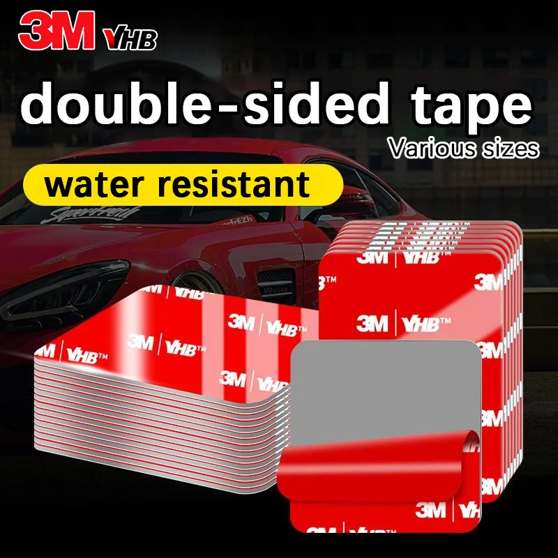 3M double-sided adhesive tape for fixing on walls and for use in cars. Circular shape. Seamless foam sponge adhesive sheet.