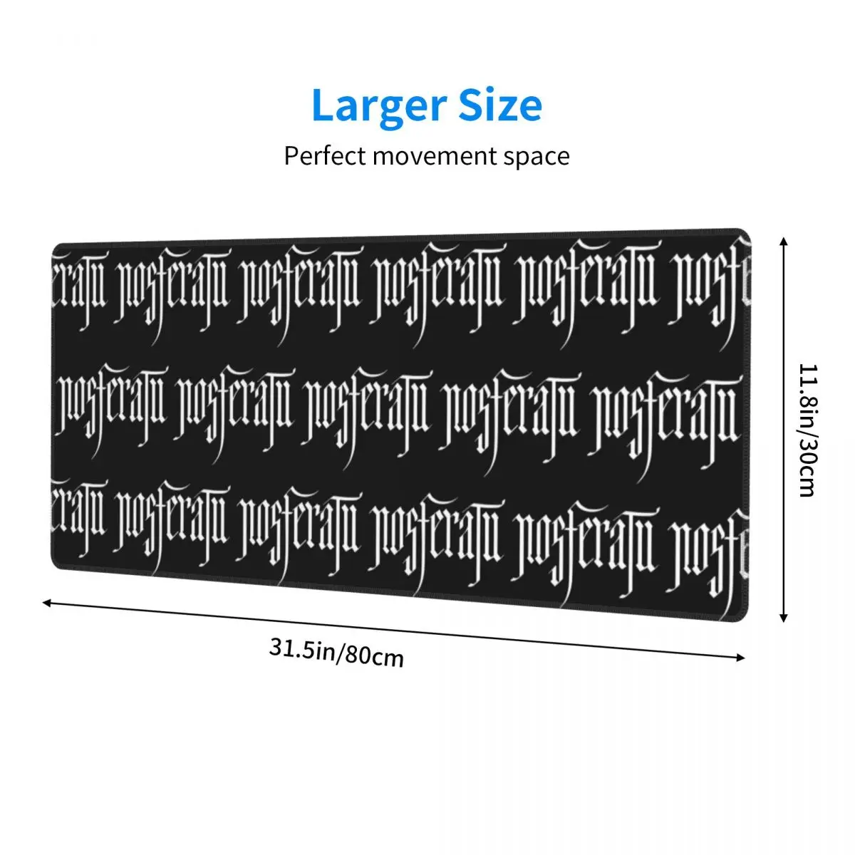 Nosferatu 2024 Movie Logo Large Mouse Pad Computer Keyboard Mouse Mat Gaming PC Laptop Desk Mat Office Accessories Table Mats