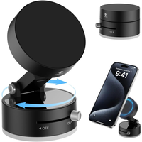 Magnetic Suction Phone Holder Upgraded 360° Adjustable Suction Cup Car Phone Mount Hands-Free Cell Phone Holder for Car/Gym