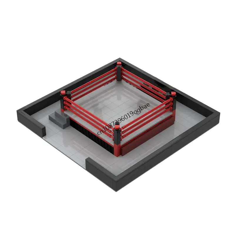 New 466Pcs City Hot Selling Street View Moc Professional Wrestling Ring Red Model Custom Puzzles Diy Creative Ideas Kid Toy Gift