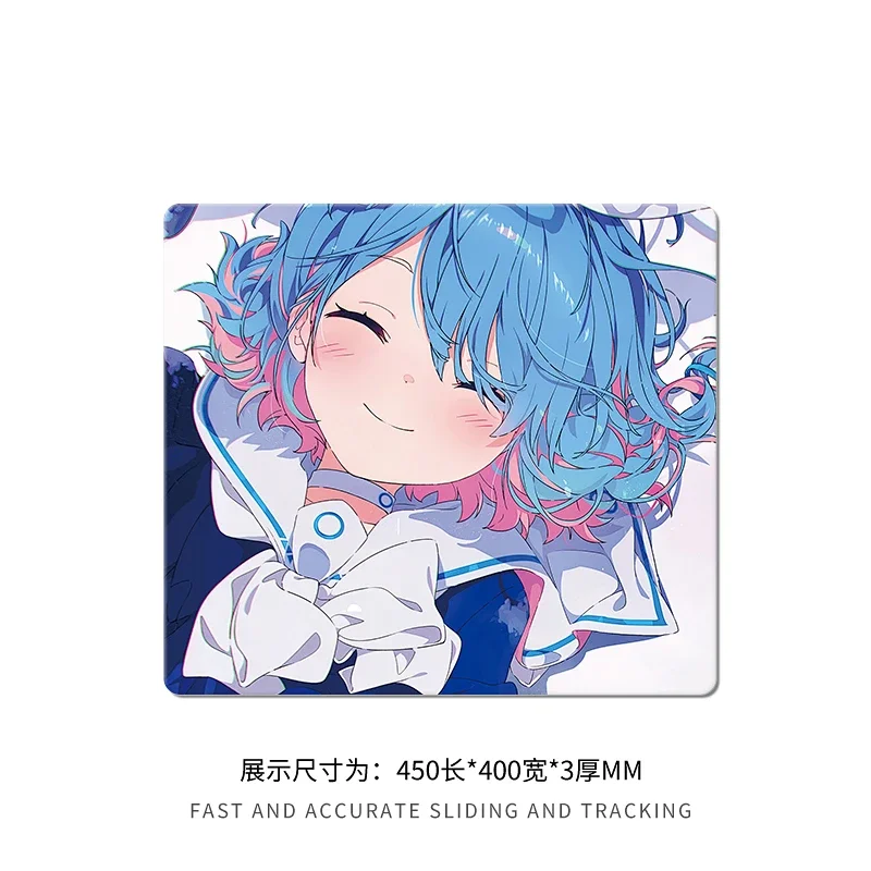 Ins Girl Glazen Muismat XS Glad Mat Oppervlak Secundaire Yuan Anime Desktop Mat Gehard Upgrade FPS Kantooraccessoires Pad