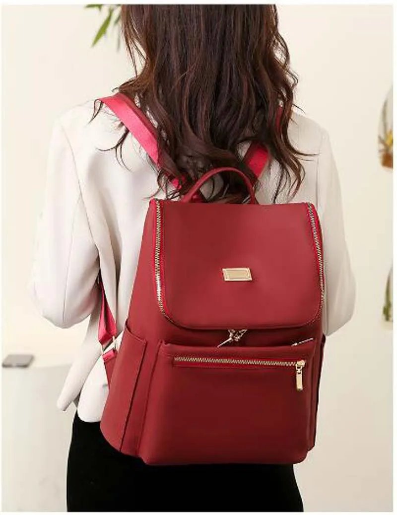 2025 High Quality Soft Pu Leather Backpack Women Large Capacity School Bag Fashion Travel Shoulder Bags Luxury Female Handbag