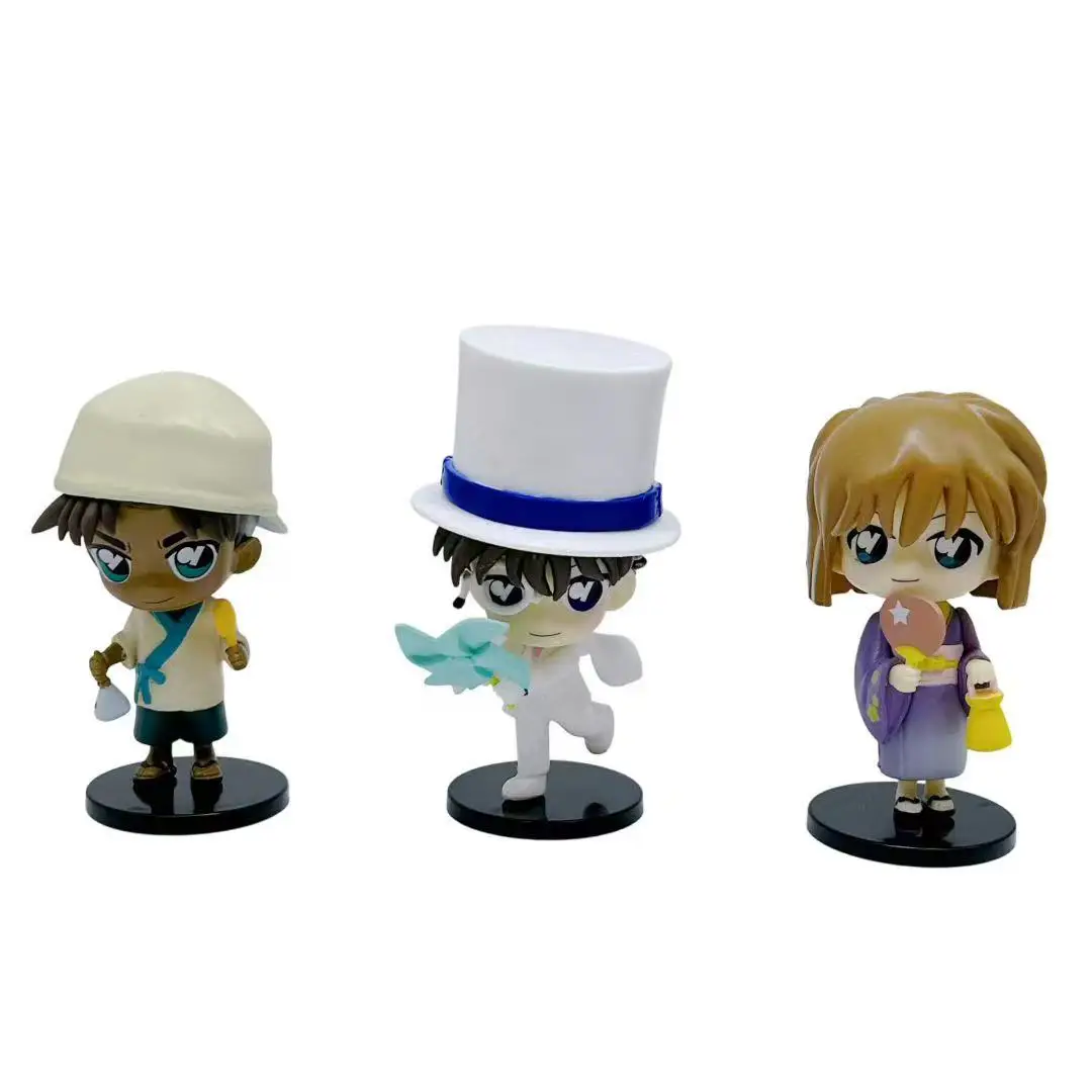 Figurine de détective chaude Version Q, figurine de dessin animé Edogawa Haibara Ai, poupées modèles, jouets pour enfants, décoration de gâteau