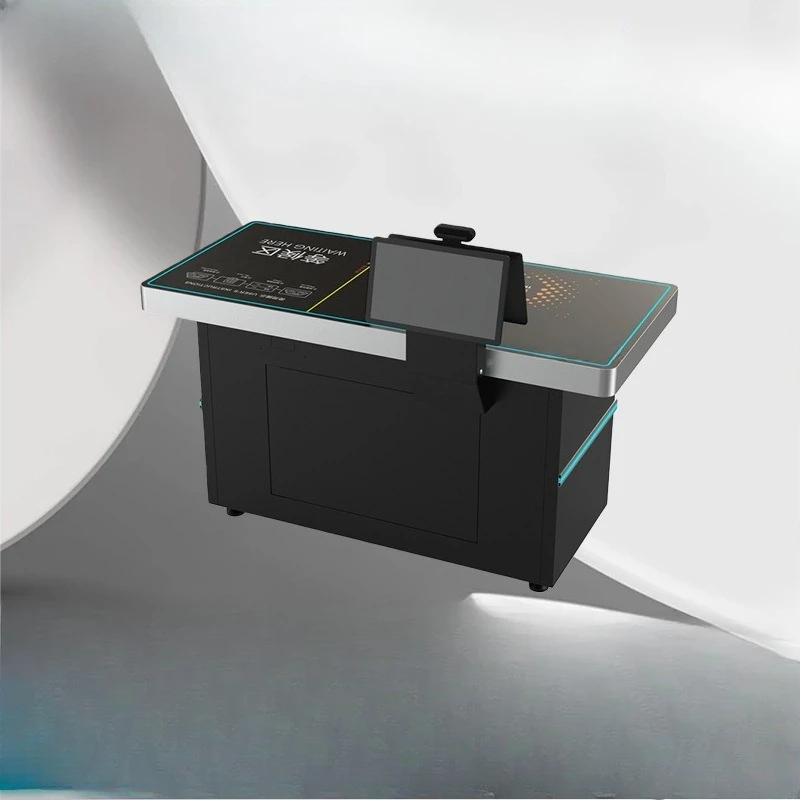 Smart canteen, standard settlement desk image recognition, self-service settlement touch screen, cash register