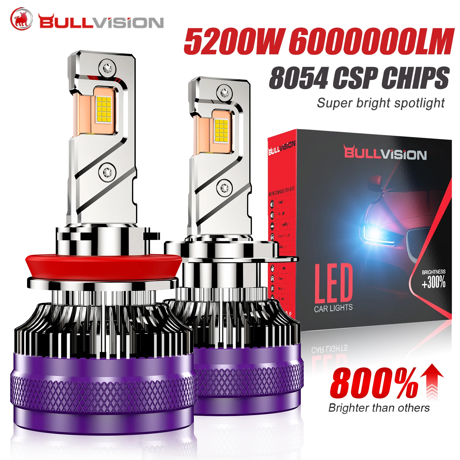 Car Led Bulb H1 H3 H8 H11 - Bohlam Lampu Depan LED H7 H4