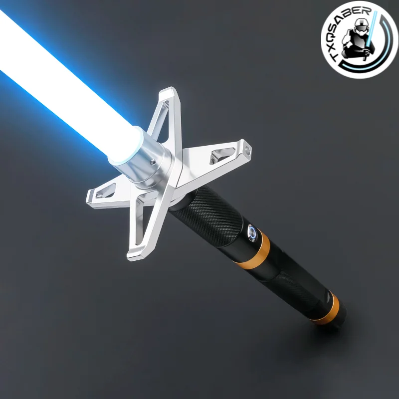 TXQSABER Warrior Design Neo Pixel Lightsaber Metalowa rękojeść z taśmą LED Blade APP Control Gest Ignition Jedi Cosplay Kids Toys