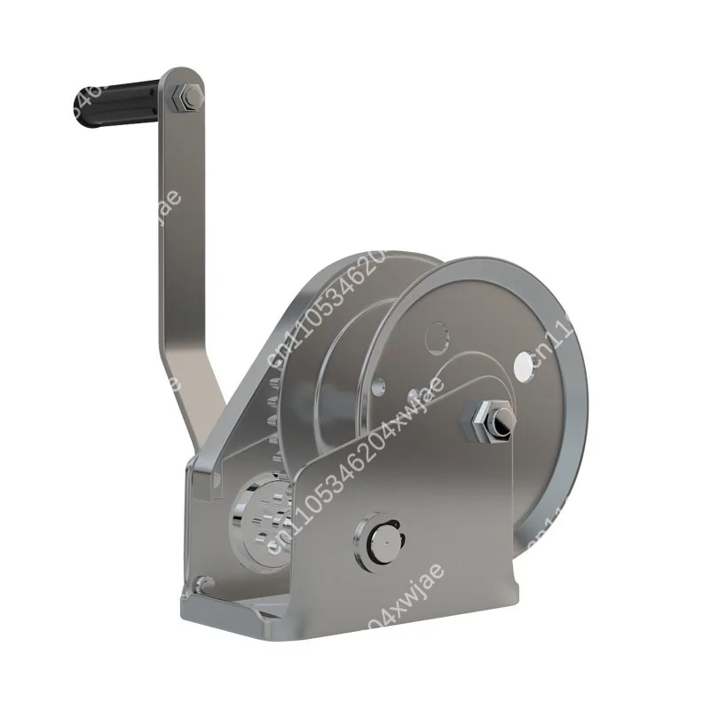 304 Stainless Steel Hand Winch 1200LB Self Locking Manual Winch for ATV Boat Trailer