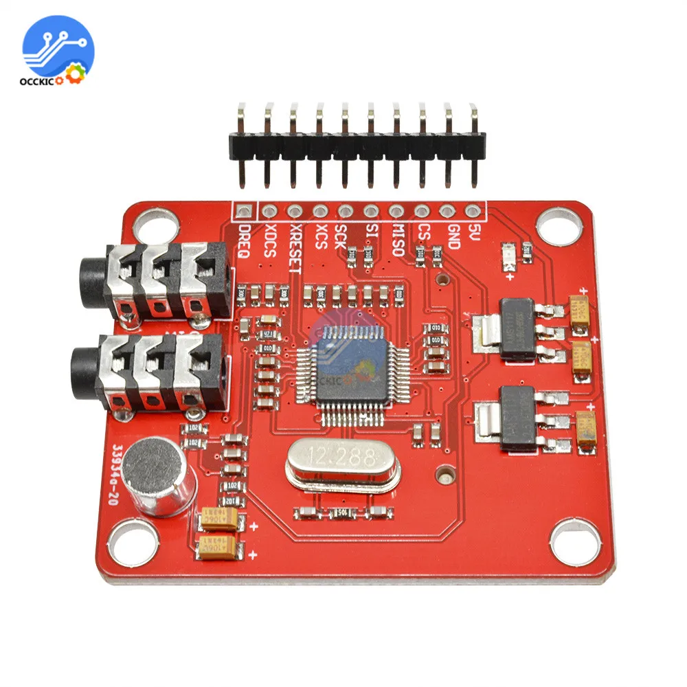 VS1053 MP3 Module  Breakout Board With Card Slot VS1053B Ogg Real-time Recording MP3 Player Shield Record for Arduino