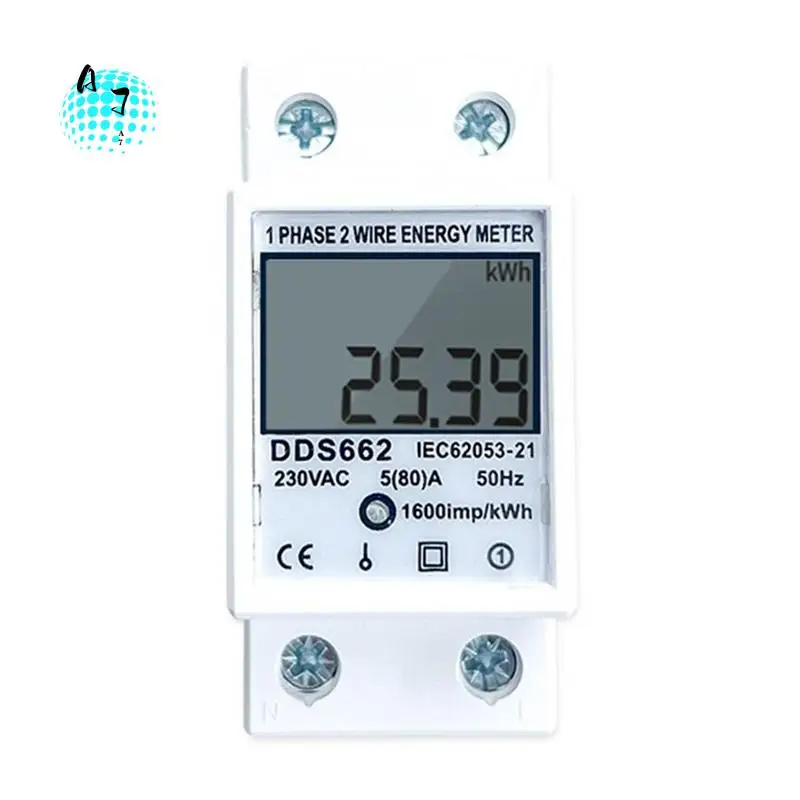 

A07F-Din Rail Digital Single Phase Reset Zero Energy Meter White Energy Meter AC 220V Kwh Voltage Current Power Consumption Mete